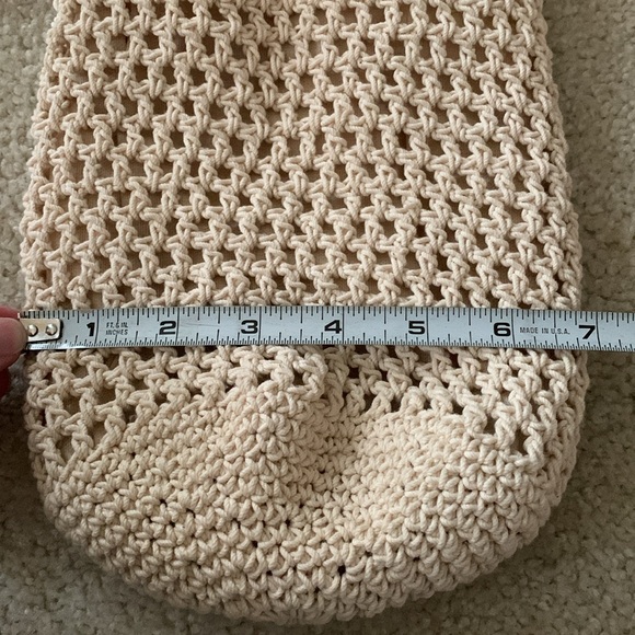 Ralph Lauren Crochet Small Bucket Bag Made In Italy NWOT - Picture 4 of 17